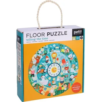 Puzzle Petit Collage Podlahové puzzle Ilustrované učební hodiny - poškozený obal