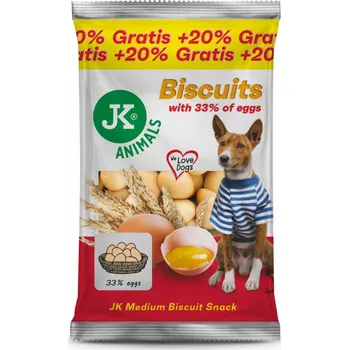 JK ANIMALS Medium Biscuit Snack piškoty pro psy 300 g Pamlsek pro psa JK ANIMALS Medium Biscuit Snack piškoty pro psy 300 g
