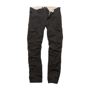 Pánské kalhoty Kalhoty Vintage Industries Reef - Černé Velikost: 2XL