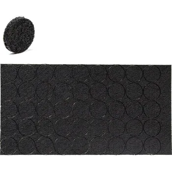 Podložka pod nábytek Plstěné podložky pod židle, samolepící kulaté 25mm černé 45ks