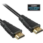 PremiumCord HDMI High Speed + Ethernet kabel, zlacené konektory, 1,5m kphdme015 PREMIUMCORDKPHDME015