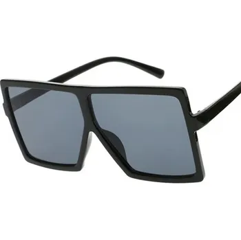 Dámské sluneční brýle UV400 módní plastový rám - Černá