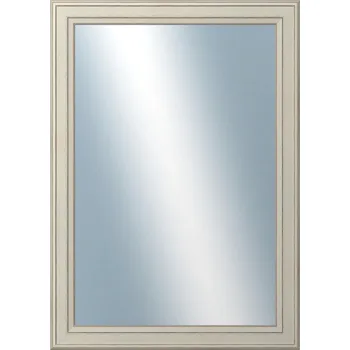 Zrcadlo DANTIK - Zarámované zrcadlo - rozměr s rámem cca 50x70 cm z lišty STEP bílá (3018)