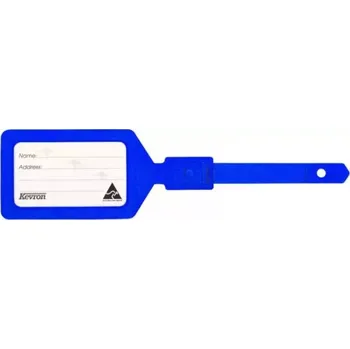 Visačka kufrová Kevron tmavě modrá pro označování kufrů a dalších zavazadel