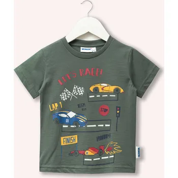 Chlapecké tričko Let's Race - khaki 104