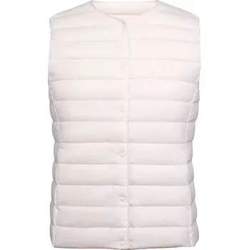 Dámská vesta Péřová prošívaná vesta 90% kachní peří Barva: Bílá, Velikost: M