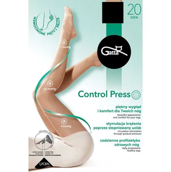 Dámské punčochy Silonkové punčocháče Gatta Control Press Barva: Černá, Velikost: S