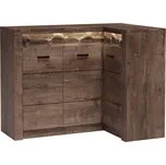 Rohová komoda SWED S15, roh vpravo, jasan tmavý + vyzvednutí ZDARMA