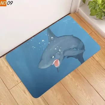 Koberec Protiskluzový koberec do ložnice a koupelny | styl žralok - 9,40 x 60 cm 16 x 24 palců