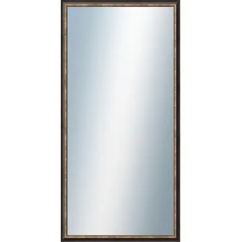 Zrcadlo DANTIK - Zarámované zrcadlo - rozměr s rámem cca 50x100 cm z lišty TRITON černá (2139)