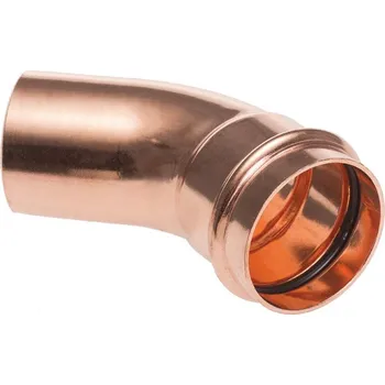 Vodovodní potrubí Cu lisovací oblouk 35/45° IxA