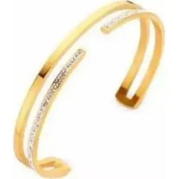 Náramek Victoria VBNACA54857 náramek bílý kámen Gold