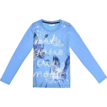 Dívčí tričko Dívčí tričko s dlouhým rukávem Own Magic - modrá 152