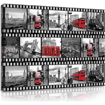 Obraz Postershop Obraz na plátne: Foto negativ Velká Británie - 75x100 cm