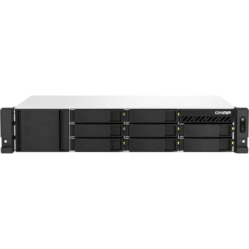 Server QNAP (Ryzen 2,2GHz, 4GB RAM, 8xSATA, 2x2,5GbE, 1xPCIe, 2xM.2, 2xzdroj, malá hloubka) TS-873AeU-RP-4G