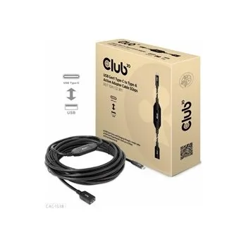 Kabel do PC Club 3D Club3D Kabel USB-C na USB-A, Aktivní adaptér/kabel, 5 Gbps (M/F), 10m CAC-1538