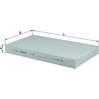 Ventilátor topení a klimatizace Filtr, vzduch v interiéru KNECHT LA 56