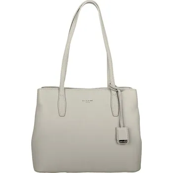 Kabelka Tříoddílová šedo-hnědá kabelka na rameno David Jones CM7008F