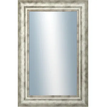 Zrcadlo DANTIK - Zarámované zrcadlo - rozměr s rámem cca 40x60 cm z lišty TRITON široký stříbrný (2950)