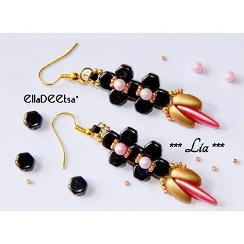 Korálek Náušnice Lia č. 1032 - stavebnice