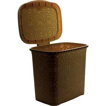 Odpadkový koš Mega Plast, Košík na prášek MONAKO, 29 × 26 × 23 cm, wenge