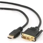 GEMBIRD Kabel HDMI - DVI 3m (M/M, DVI-D, Single Link, zlacené kontakty, stíněný) CC-HDMI-DVI-10