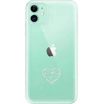 Odolné silikonové pouzdro iSaprio - čiré - Digital Love - iPhone 11
