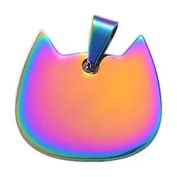 psí známka Gravon Kočičí identifikační známka nerezová ocel - barva multicolor + možnost rytí