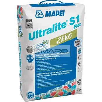 Průmyslové lepidlo Mapei Lepidlo Ultralite S1 FLEX ZERO, vylehčené, 15 kg, šedé, 1196515