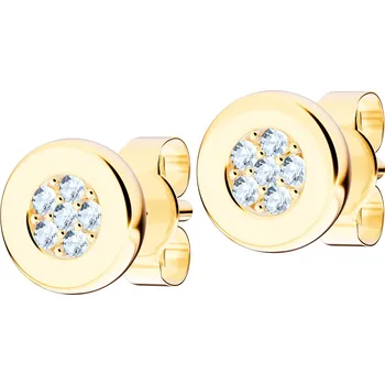 Hodinky Náušnice Bonore - Zlato 585 - Kubický Zirkon 144188