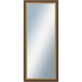 Koupelnový nábytek DANTIK - Zarámované zrcadlo - rozměr s rámem cca 60x140 cm z lišty ZVRATNÁ červenozlatá plast (3069)