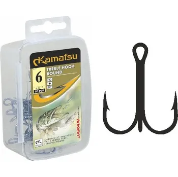Rybářský háček Kamatsu - Trojháček Round BLN vel.4/20ks