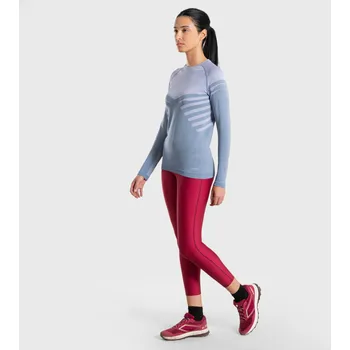 Dámské legíny EVADICT Dámské 7/8 legíny na trailový běh vínové S FIALOVÁ