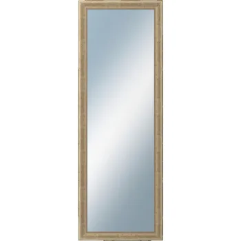 Zrcadlo DANTIK - Zarámované zrcadlo - rozměr s rámem cca 50x140 cm z lišty KŘÍDLO malé stříbrné patina (2775)