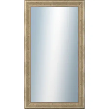 Zrcadlo DANTIK - Zarámované zrcadlo - rozměr s rámem cca 50x90 cm z lišty KŘÍDLO malé zlaté patina (2774)