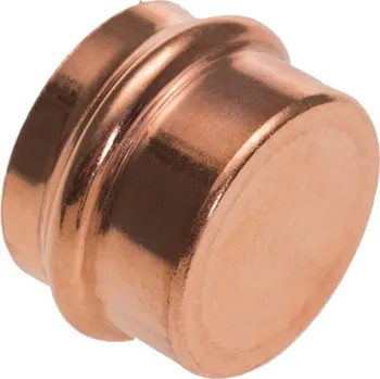 Vodovodní potrubí Cu lisovací víčko 35