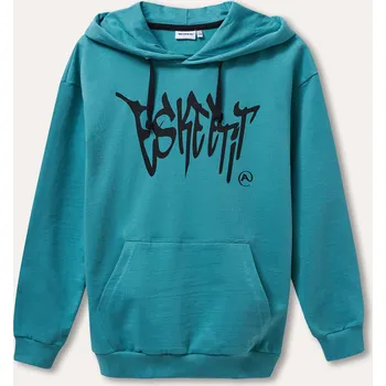 Chlapecká mikina Chlapecká mikina s kapucí Graffiti - zelená 146