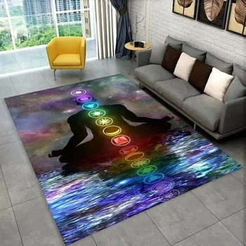 Koberec Koberec s mandalou do obýváku a ložnice | koberec s čakrami - 21,50 x 80 cm 20 x 23 palců