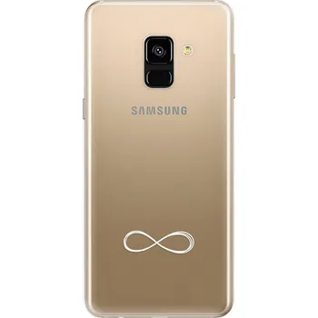 Odolné silikonové pouzdro iSaprio - čiré - Infinity - Samsung Galaxy A8 2018