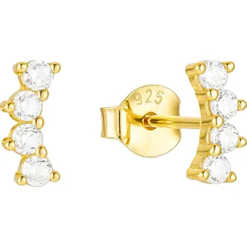 Náušnice Olivie Stříbrné náušnice PŮLMĚSÍC GOLD 8830 Ag 925; ≤0,8 g.