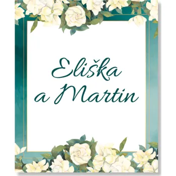 Party nádobí Personal Visačka na dárek - Smaragd Zvolte množství: od 41 ks a víc