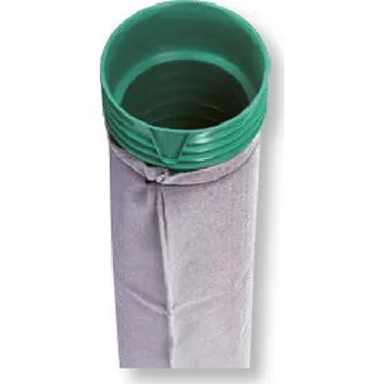 Kanalizační potrubí Trubka drenážní korugovaná Wavin PP X-Stream GT Perfor PP SN8, perforovaná 360° DN 200 x 1,5 x 6000 mm, zelená s geotextilií