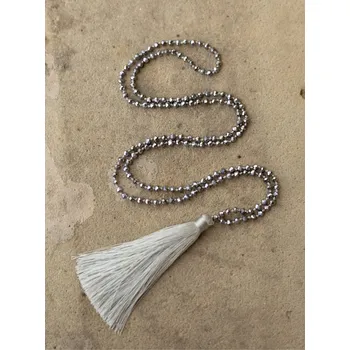 Náhrdelník Náhrdelník Japa mala stříbrný se střapcem