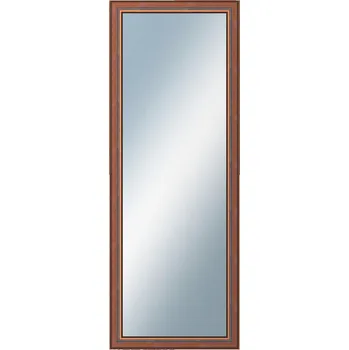 Zrcadlo DANTIK - Zarámované zrcadlo - rozměr s rámem cca 60x160 cm z lišty ANGLIE hnědá (561)
