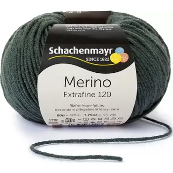 Příze Schachenmayr Merino extrafine 120 Olivová 171 (Příze Merino extrafine 120 Olivová 171)