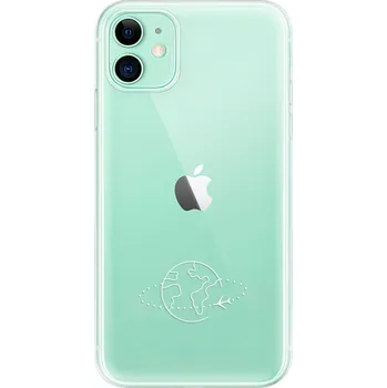 Odolné silikonové pouzdro iSaprio - čiré - Travel - iPhone 11