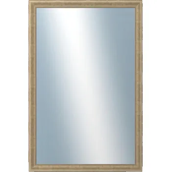 Zrcadlo DANTIK - Zarámované zrcadlo - rozměr s rámem cca 80x120 cm z lišty KŘÍDLO malé zlaté patina (2774)