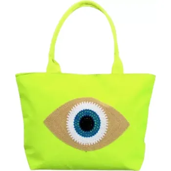 Plážová taška Inello 195221 plážová taška oko limetková