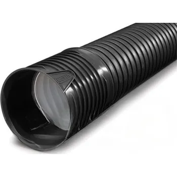 Kanalizační potrubí Trubka kanalizační korugovaná s hrdlem Wavin X-Stream PP SN10 DN 500 x 6000 mm, černá