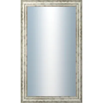 Zrcadlo DANTIK - Zarámované zrcadlo - rozměr s rámem cca 60x100 cm z lišty TRITON široký stříbrný (2950)